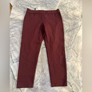 Burgundy Slim Fit Pants